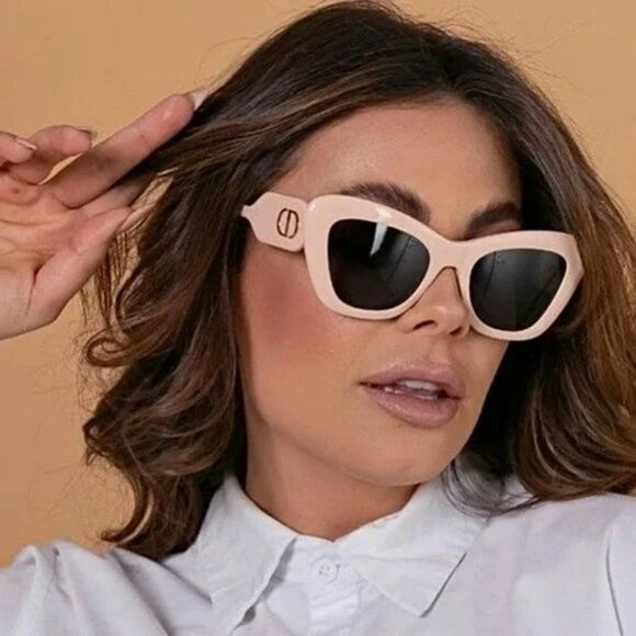 NEW Dior DIORBOBBY B1U 40C0 Powder Pink Green Women Butterfly Sunglasses main image 4